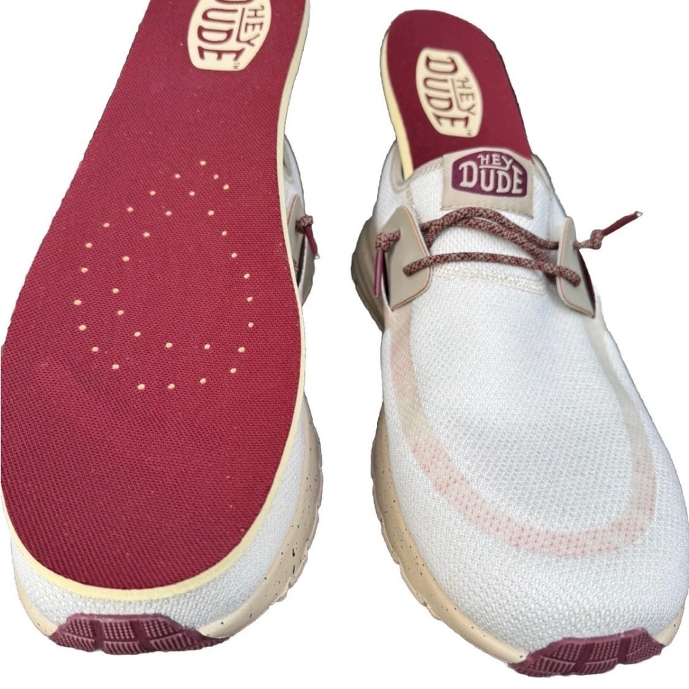 Hey Dude Men’s Sirocco M Hype Sneakers/Casual Shoes Color Taupe/Mahogany Sz M14 - Picture 4 of 6